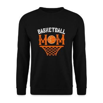 Maman de basket - Sweat-shirt Unisexe - noir - Devant - Alina (178cm) & Michal (187cm)