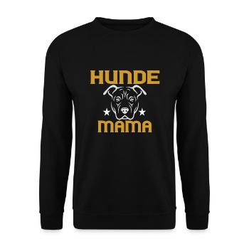 Hundemutter - Hundemotiv - Unisex Pullover - Schwarz - Vorne - Alina (178cm) & Michal (187cm)