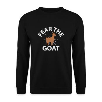 fear the goat 01 - Unisex Pullover - Schwarz - Vorne - Alina (178cm) & Michal (187cm)