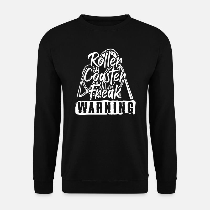 Roller Coaster Freak - Unisex Pullover - Schwarz