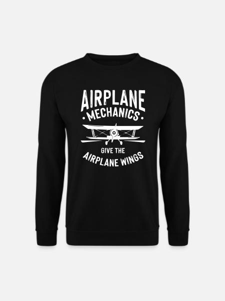 Airplane Mechanics - Unisex Sweatshirt - black