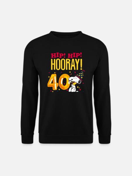 Peanuts 40 Jahre Geburtstagsdesign Mit Spruch - Unisex Pullover - Schwarz