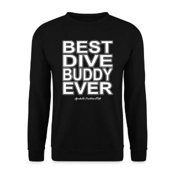 Meilleur compagnon de plongée pour toujours, Plongée sous-marine, Aquaholic - Sweat-shirt Unisexe - noir - Devant - Alina (178cm) & Michal (187cm)