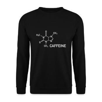 coffee - Unisex Sweatshirt - black - Front - Alina (178cm) & Michal (187cm)