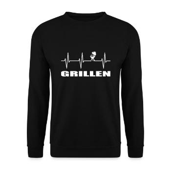 BBQ - Unisex Pullover - Schwarz - Vorne - Alina (178cm) & Michal (187cm)