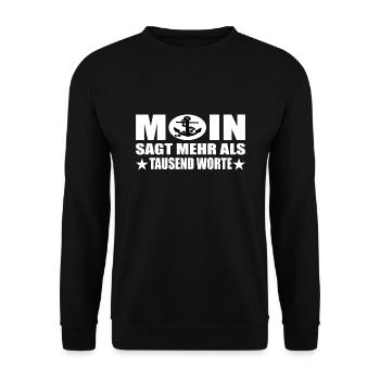 Moin - Unisex Pullover - Schwarz - Vorne - Alina (178cm) & Michal (187cm)