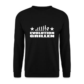 BBQ - Unisex Pullover - Schwarz - Vorne - Alina (178cm) & Michal (187cm)