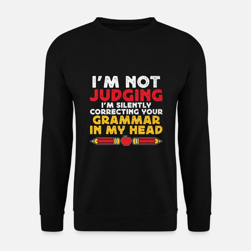 Fremdsprachenlehrer Schule Sprachlehrer - Unisex Pullover - Schwarz