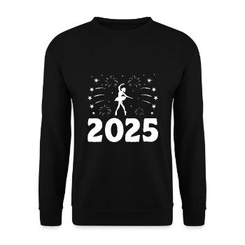 New Year Theme For Dancing Dancer Choreography - Unisex Sweatshirt - black - Front - Alina (178cm) & Michal (187cm)