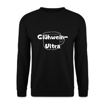 Glühwein Ultra Tasse Weihnachtsmarkt Advent XMAS - Unisex Pullover - Schwarz - Vorne - Alina (178cm) & Michal (187cm)
