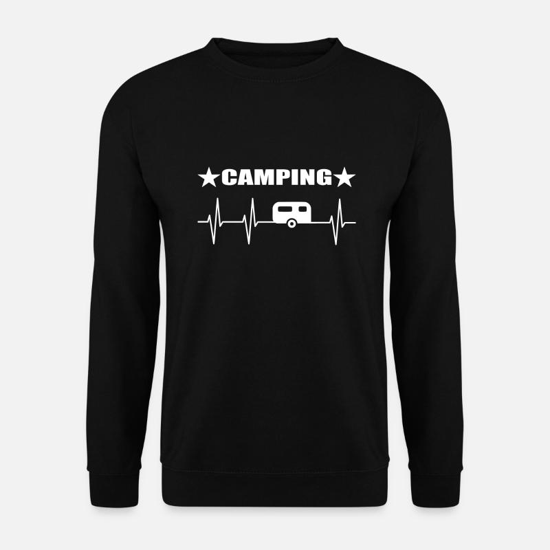 Camping - Unisex Pullover - Schwarz