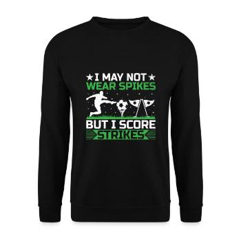 Footgolf Player Foot Golf Playing Footgolfers Foot - Unisex Sweatshirt - black - Front - Alina (178cm) & Michal (187cm)