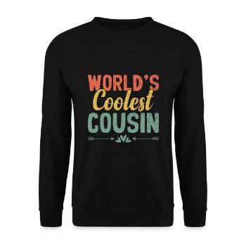 Le cousin le plus cool du monde Réunion de famille Cousins - Sweat-shirt Unisexe - noir - Devant - Alina (178cm) & Michal (187cm)