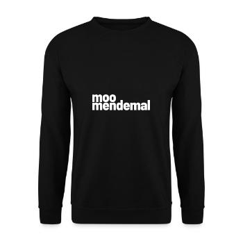 moomendemal funny Saxon Saxony sayings - Unisex Sweatshirt - black - Front - Alina (178cm) & Michal (187cm)