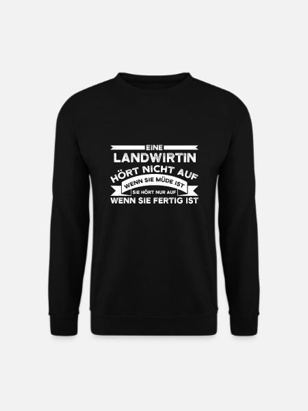 Landwirt Traktor Traktoren Geschenk - Unisex Pullover - Schwarz