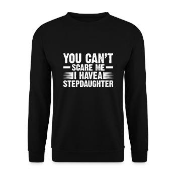Bonus Papa Bonus Papa-Opa Stiefvater Geschenk - Unisex Pullover - Schwarz - Vorne - Alina (178cm) & Michal (187cm)