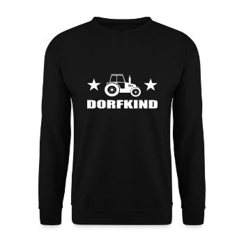 Dorfkind - Unisex Pullover - Schwarz - Vorne - Alina (178cm) & Michal (187cm)