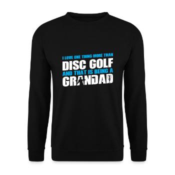Discgolfer Discgolf Discgolfing Geschenk - Unisex Pullover - Schwarz - Vorne - Alina (178cm) & Michal (187cm)