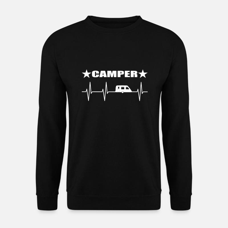 Camping - Unisex Pullover - Schwarz