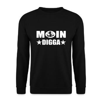 Moin - Unisex Pullover - Schwarz - Vorne - Alina (178cm) & Michal (187cm)