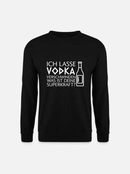 Vodka Alkohol Wodka Geschenk - Unisex Pullover - Schwarz