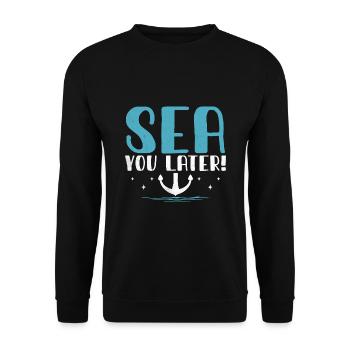 Pédalo Sea You Later - Sweat-shirt Unisexe - noir - Devant - Alina (178cm) & Michal (187cm)