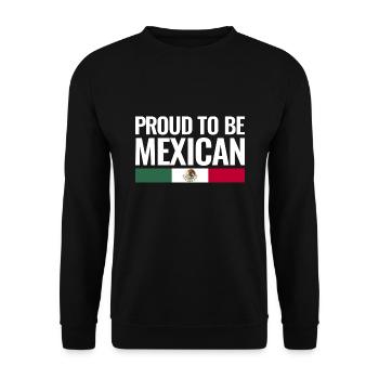 Proud To Be Mexican Mexico Vintage Mexican - Unisex Sweatshirt - black - Front - Alina (178cm) & Michal (187cm)