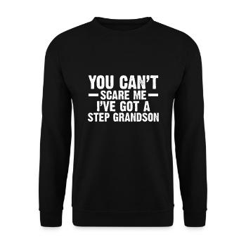 Bonus Papa Bonus Papa-Opa Stiefvater Geschenk - Unisex Pullover - Schwarz - Vorne - Alina (178cm) & Michal (187cm)