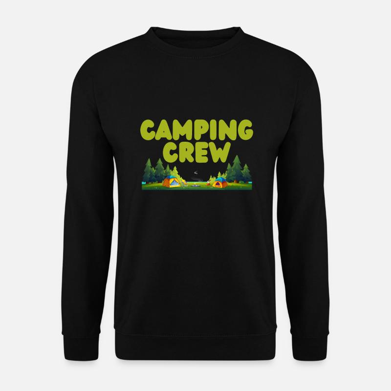 Camping Crew - Unisex Pullover - Schwarz