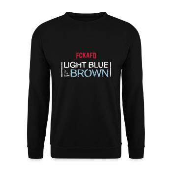 FCKAFD | NEW BROWN - Unisex Pullover - Schwarz - Vorne - Alina (178cm) & Michal (187cm)