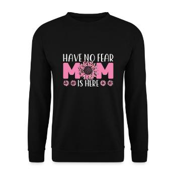 mother mum mom mum Geschenk - Unisex Pullover - Schwarz - Vorne - Alina (178cm) & Michal (187cm)