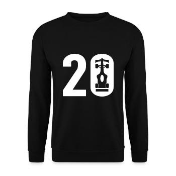 20 Formel Motorsport - Unisex Pullover - Schwarz - Vorne - Alina (178cm) & Michal (187cm)