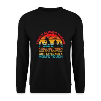 Disc Golf Player Disc Golfer Frisbee Player Par Pu - Sweat-shirt Unisexe - noir - Devant - Alina (178cm) & Michal (187cm)