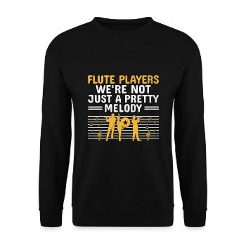 Marching Band Sayings Funny Marching Instruments - Unisex Sweatshirt - black - Front - Alina (178cm) & Michal (187cm)