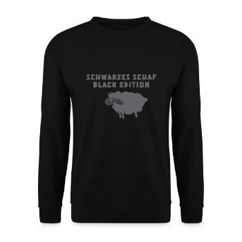 Black Sheep, Sheep, illustration - Unisex Sweatshirt - black - Front - Alina (178cm) & Michal (187cm)