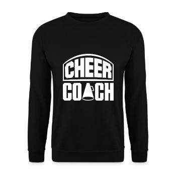 Cheer Coach Cheerleading Cheerleader Cheerdance Gy - Unisex Pullover - Schwarz - Vorne - Alina (178cm) & Michal (187cm)