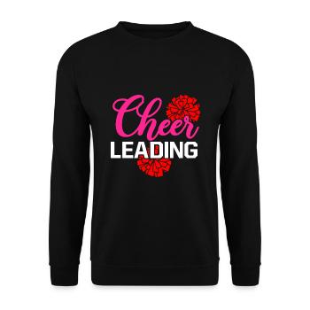 Cheer Graphic Cheerleading Cheerleader Gymnast Dan - Unisex Pullover - Schwarz - Vorne - Alina (178cm) & Michal (187cm)