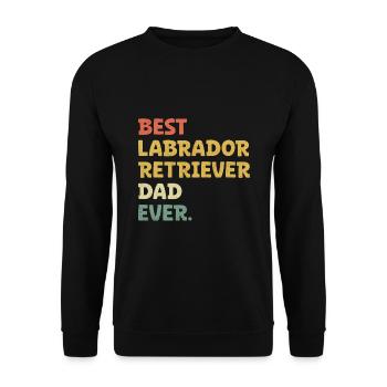 Meilleur chien de laboratoire Labrador Retriever de tous les temps - Sweat-shirt Unisexe - noir - Devant - Alina (178cm) & Michal (187cm)