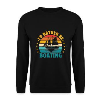 Je préfère faire du pédalo - Sweat-shirt Unisexe - noir - Devant - Alina (178cm) & Michal (187cm)