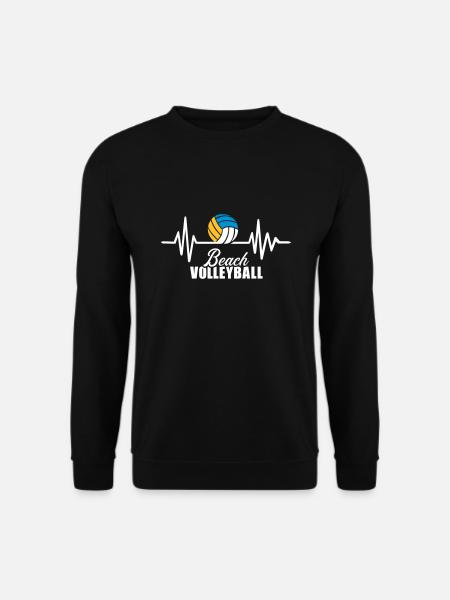 Beachvolleyball - Unisex Pullover - Schwarz