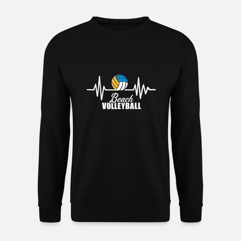 Beachvolleyball - Unisex Pullover - Schwarz