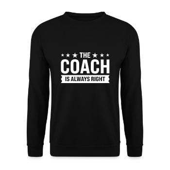 Trainer Trainer Sport Geschenk - Unisex Pullover - Schwarz - Vorne - Alina (178cm) & Michal (187cm)