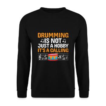 Drum Corps Marching Band Drum Corp Music Percussio - Unisex Pullover - Schwarz - Vorne - Alina (178cm) & Michal (187cm)