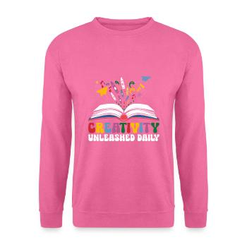 La créativité libérée au quotidien Élèves enseignants - Sweat-shirt Unisexe - rose - Devant