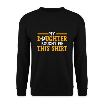 Soccer Mom Tochter Soccer Mom Sport Geschenk - Unisex Pullover - Schwarz - Vorne - Alina (178cm) & Michal (187cm)