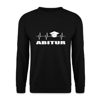 Abitur - Unisex Pullover - Schwarz - Vorne - Alina (178cm) & Michal (187cm)