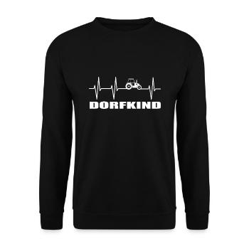 Dorfkind - Unisex Pullover - Schwarz - Vorne - Alina (178cm) & Michal (187cm)