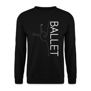 Ballet dancing - Unisex Sweatshirt - black - Front - Alina (178cm) & Michal (187cm)