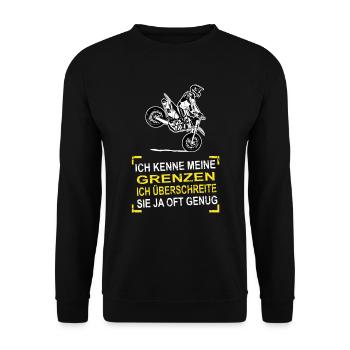 Supermoto - Unisex Pullover - Schwarz - Vorne - Alina (178cm) & Michal (187cm)