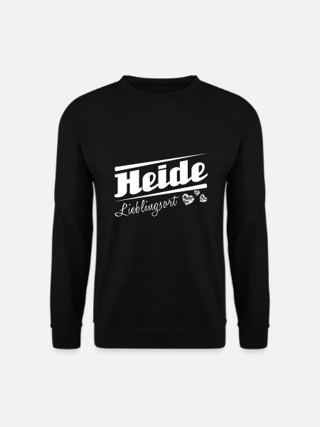 Heide - Lieblingsort mit Stadtnamen - Unisex Pullover - Schwarz
